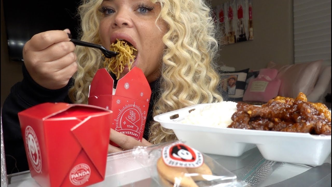 PANDA EXPRESS MUKBANG 2019!!!! (лапша + шоу с поеданием курицы в апельсиновом соусе)