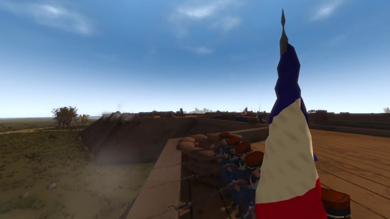 Prussians invading a french star fort:Rising Front