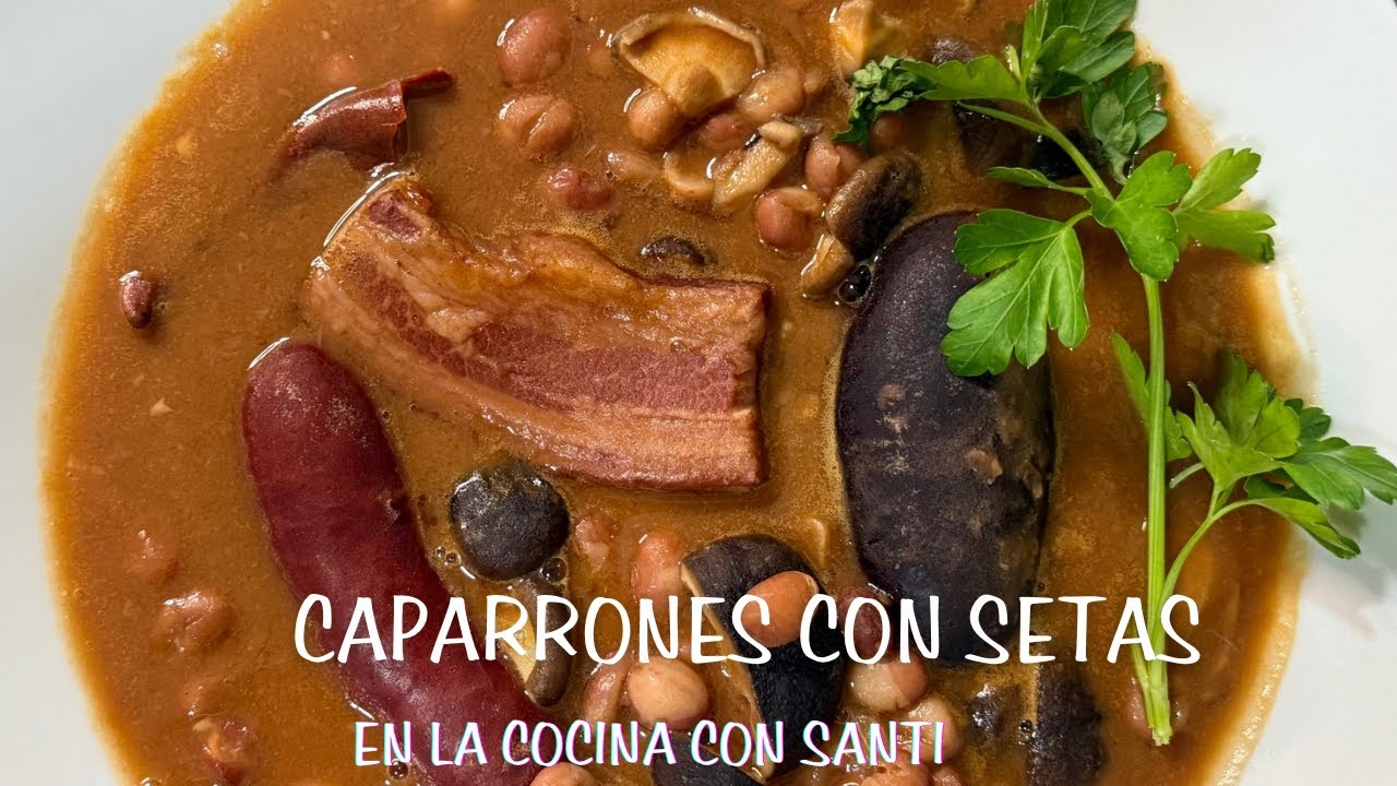 Alubias rojas con setas en olla express