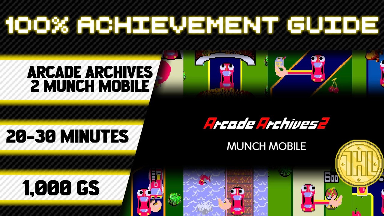 Прохождение игры Arcade Archives 2 MUNCH MOBILE на 100% * 1000 GS за 20-30 минут *