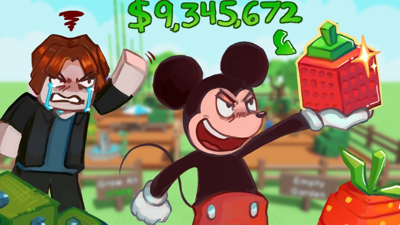 MICKEY plays GROW A GARDEN
