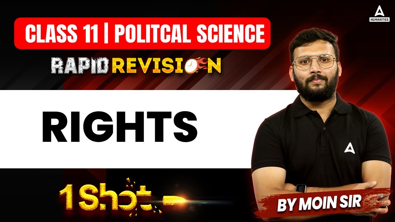 Class 11 Political Science | Political Science Rights One Shot | By Moin Sir