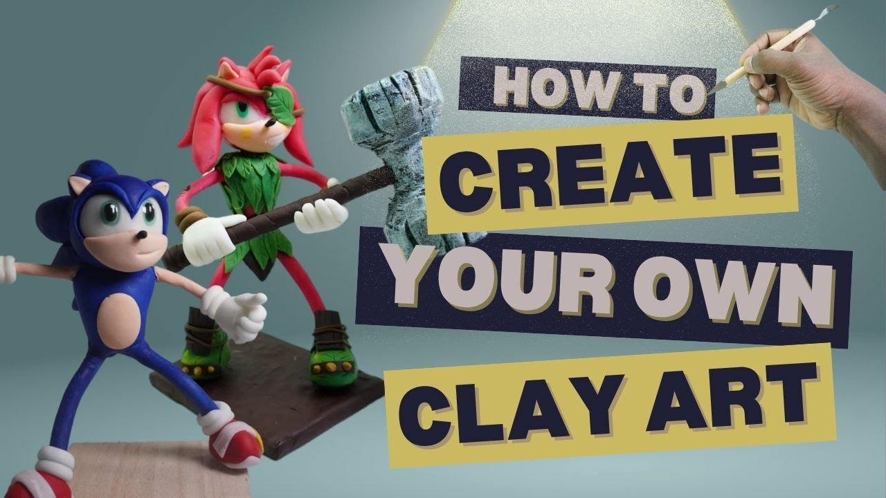 🤯What i made 🥰with 1000円 worth of clay! #clayart #supersonic #amyrose #polymerclay #craft #how #diy 