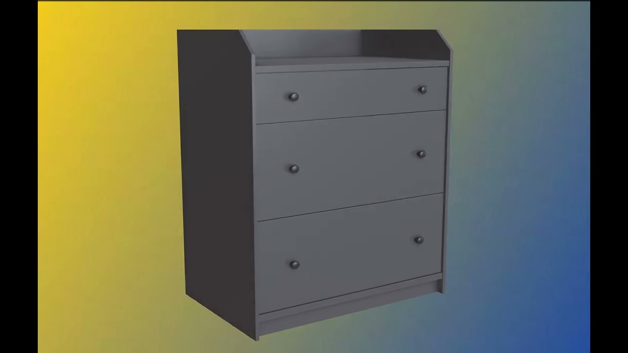 IKEA Hauga 3-drawer Chest Preview | Blender 3.1