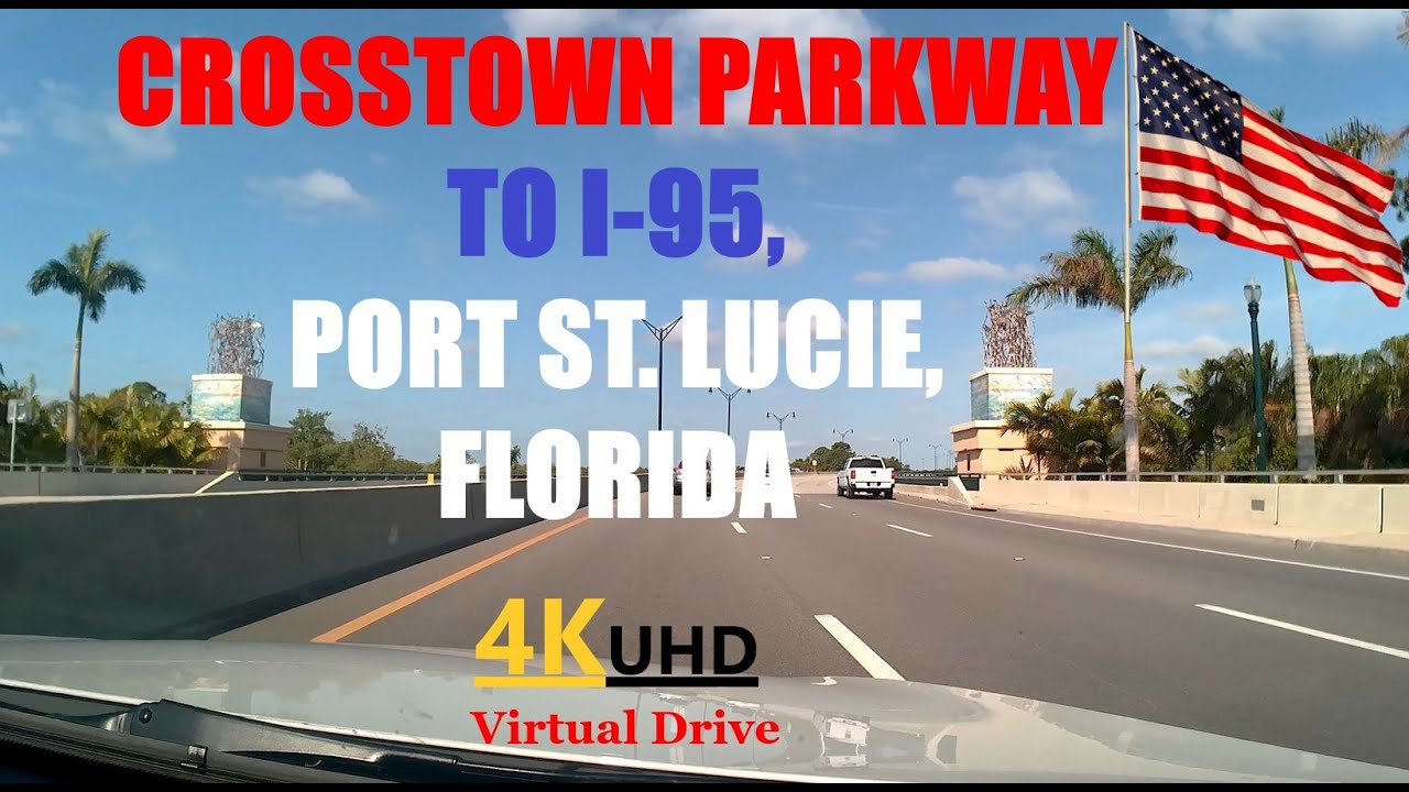 VIRTUAL DRIVE CROSSTOWN PARKWAY TO I-95 PORT ST. LUCIE, FLORIDA | CALM RELAXING MUSIC |Candy Channel