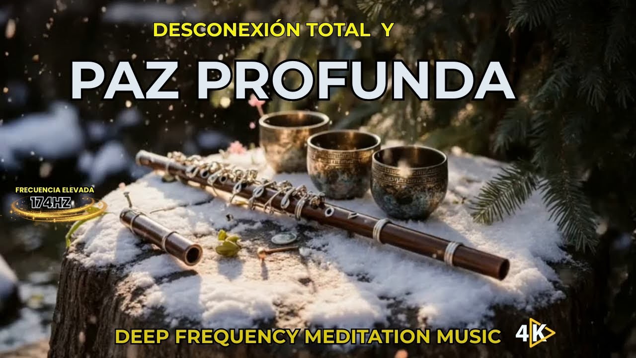 174Hz Desconexi&oacute;n Total y Paz Profunda | FRECUENCIA ELEVADA | Deep Frequency Meditation 4K