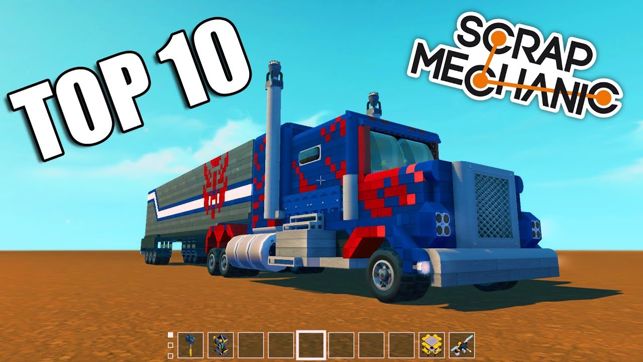 TOP 10 Transformujících se výtvorů v Scrap Mechanic