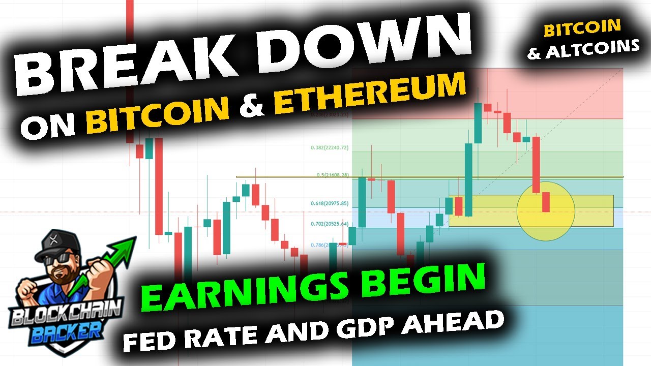 BREAKDOWN SETS IN on Bitcoin Price Chart and Ethereum as BIG WEEK Kicks in with Earnings GDP and FED
