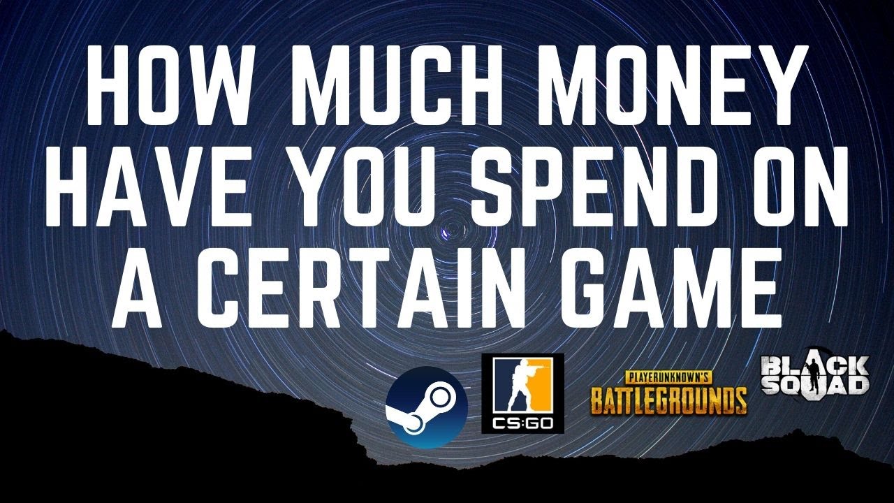 HOW MUCH MONEY HAVE YOU SPEND ON A CERTAIN GAME ON STEAM