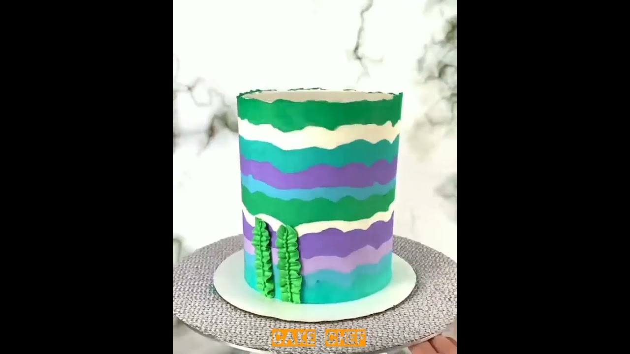 new mini cake sea desing😍 cakechef 