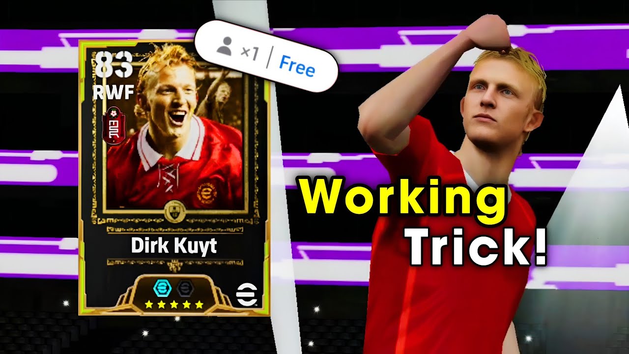 Trick To Get Free Epic Dirk Kuyt From Daily Free Draw In eFootball 2026 | 100% Working Trick