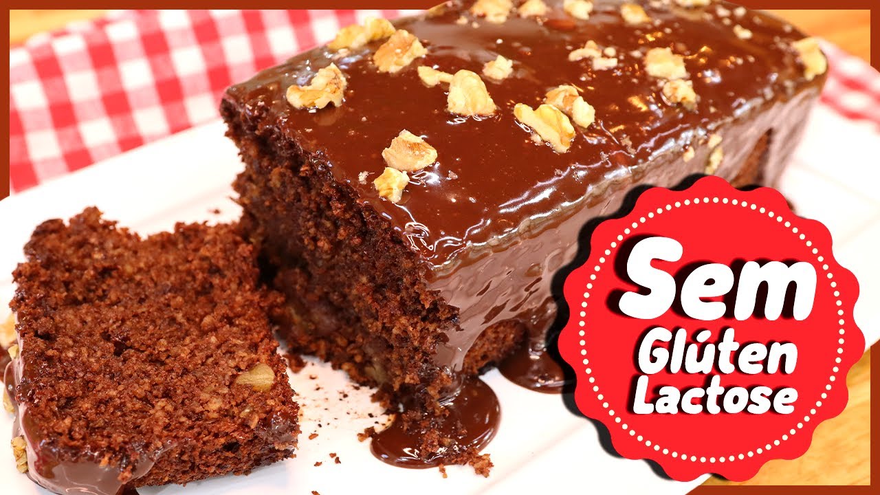 BOLO FIT DE CHOCOLATE I SEM GLÚTEN I SEM LACTOSE I Receitas de Pai