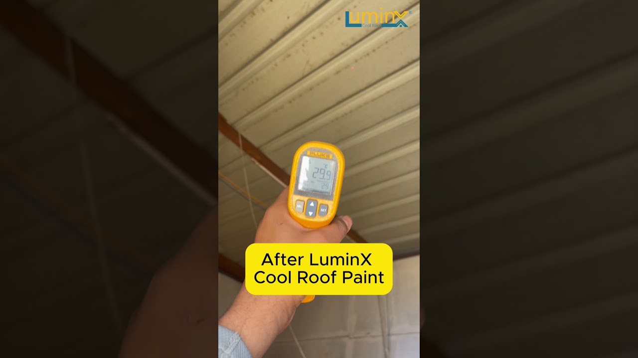 Roof Cooling Solution 🔥➡️❄️ | LuminX Cool Roof Paint for Homes & Warehouses