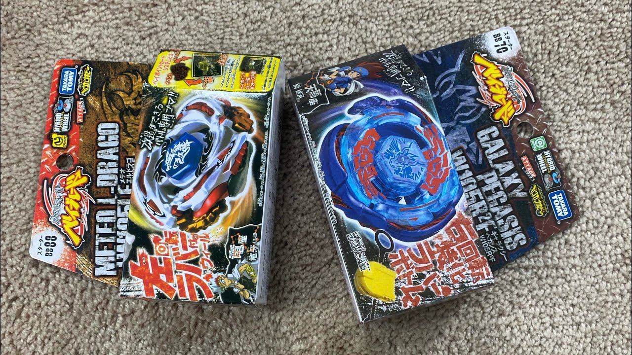 Meteo L-Drago LW105LF and Galaxy Pegasus W105R2F Beyblade LEGENDS Unboxing & Review! - 