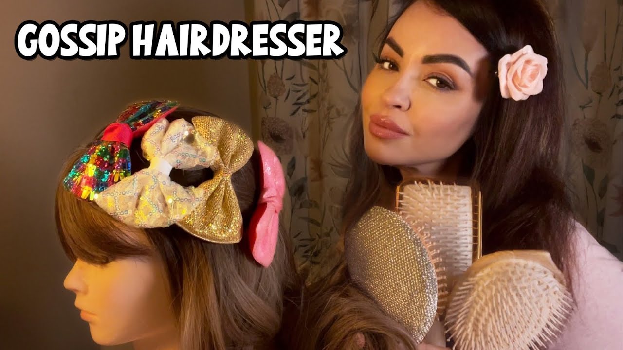 ASMR Role Play Gossip Hairdresser (Whispering & Hair Brushing) 💇‍♀️💈