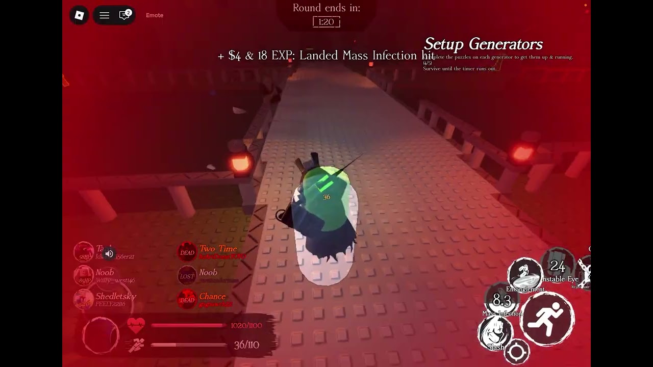 Day 4 of used an underrated skin for each killer The Pentalence for 1x1x1x1
