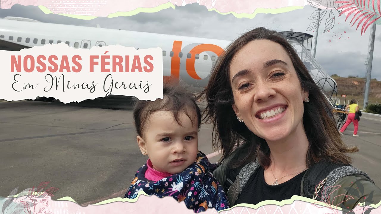 Vlog Primeira viagem de avião da Maju - Nossas Férias em MG!