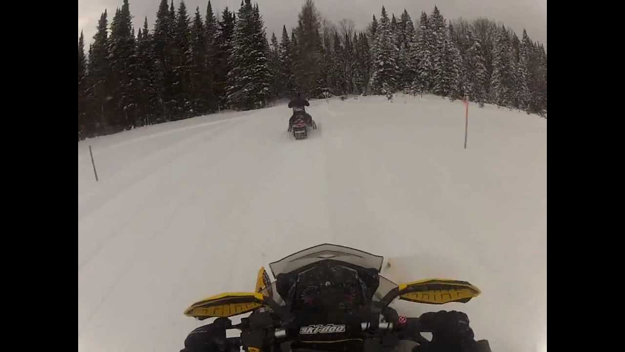 2009 Nytro XTX versus 2012 800 E-TEC, TWO RUNS Feb 2, '13