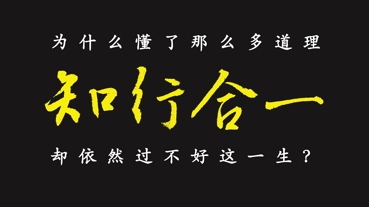 为什么懂了那么多道理，却依然过不好这一生？理论与实践之间有怎样的鸿沟？如何做到知行合一？