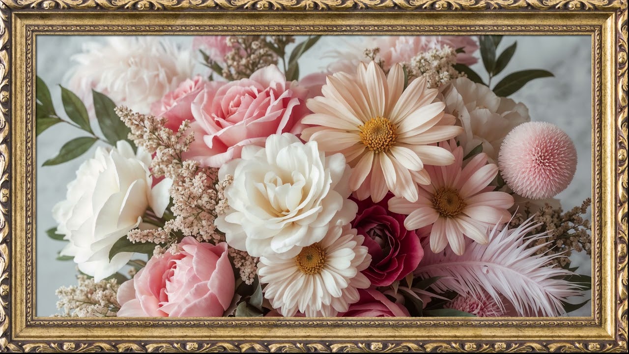 8 Hours of Luxury Floral Art in 4K | Transform Your TV into a Timeless Masterpiece