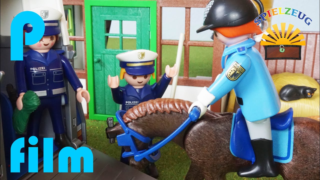 DAS NEUE POLIZEI PFERD - EINSATZ mit Sabine & Michael - Playmobil Film Geschichte deutsch