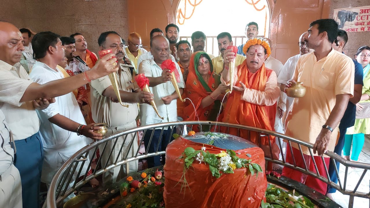 अशोकधाम मंदिर में श्रावणी मेला का उद्घाटन, सरोवर निर्माण के लिए विजय कुमार सिन्हा ने दिए 2 करोड़