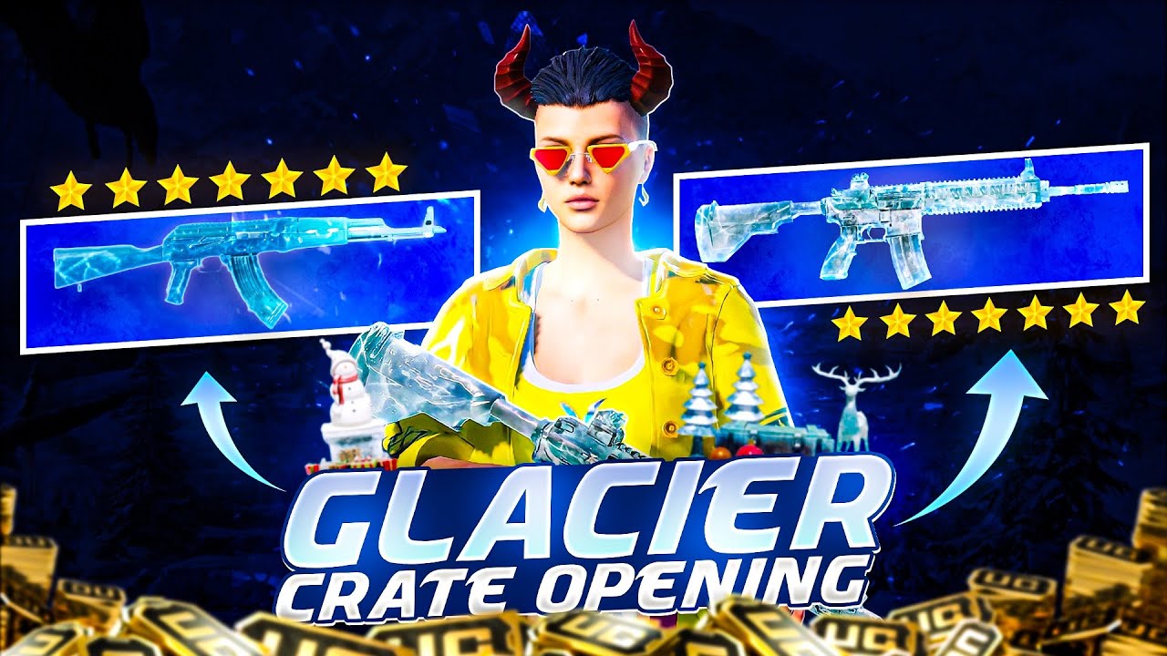 M416 Glacier 🥶 And Akm Glacier Create Opening|| 10k Uc