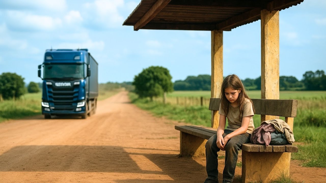 Caminhoneiro solitário vê menina ABANDONADA na rodoviária pelos pais… então ele faz isso…