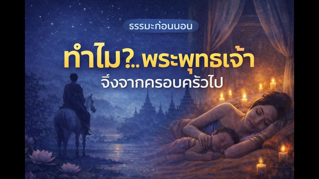 ธรรมะก่อนนอน ทำไม ? พระพุทธเจ้า จึงจากครอบครัวไป