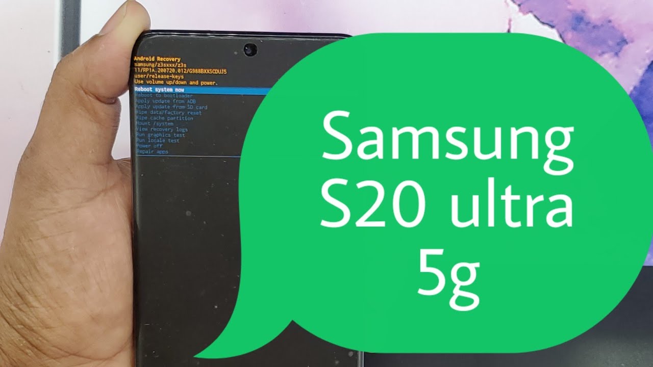 SAMSUNG S20 ULTRA 5G HARD RESET