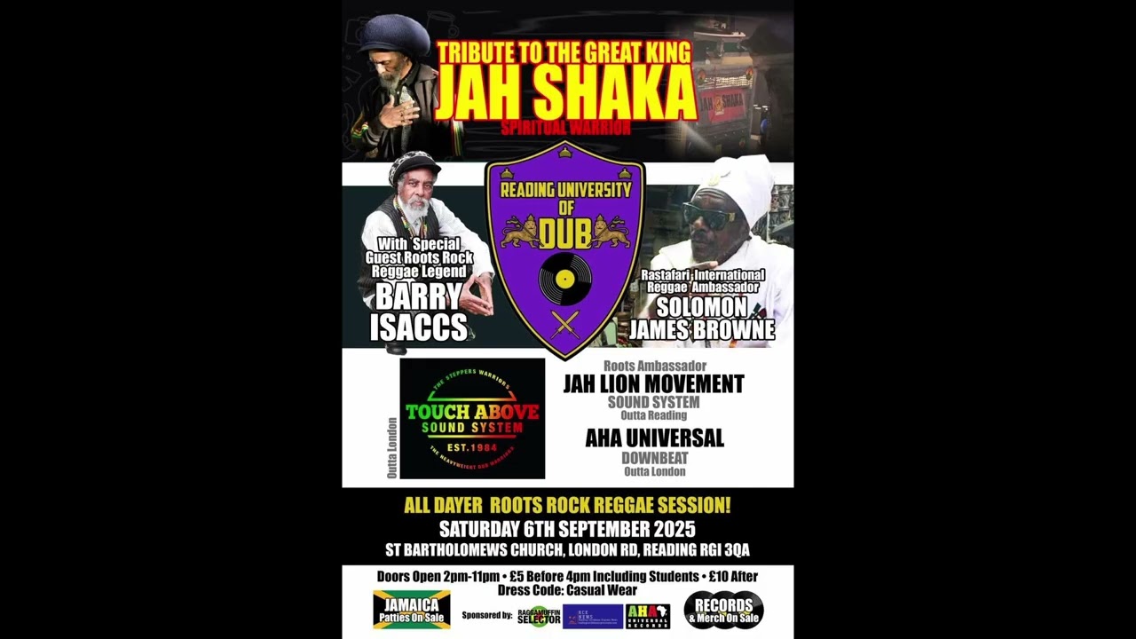 Reading University of Dub - Tribute to Jah Shaka - 5hr HQ Audio Only