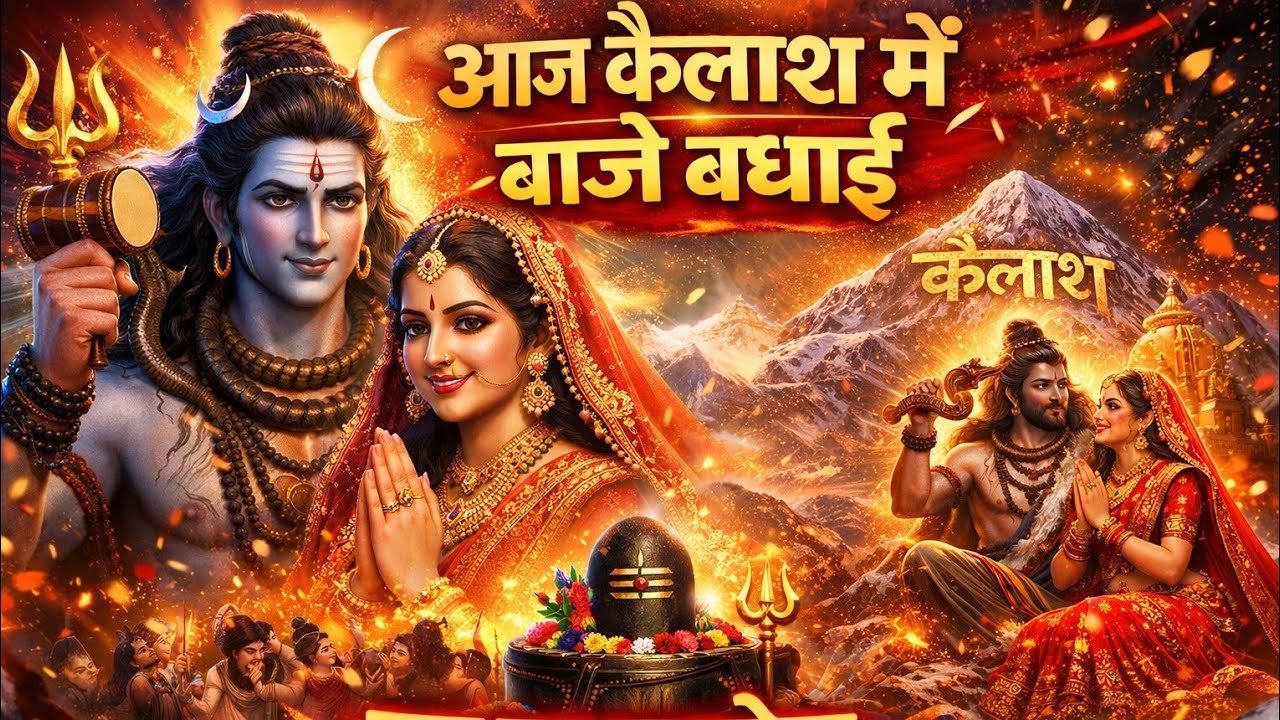 शिव पार्वती का पावन विवाह भजन | Kailash Mein Baje Badhai | Shiv Parvati Vivah Bhajan 2026