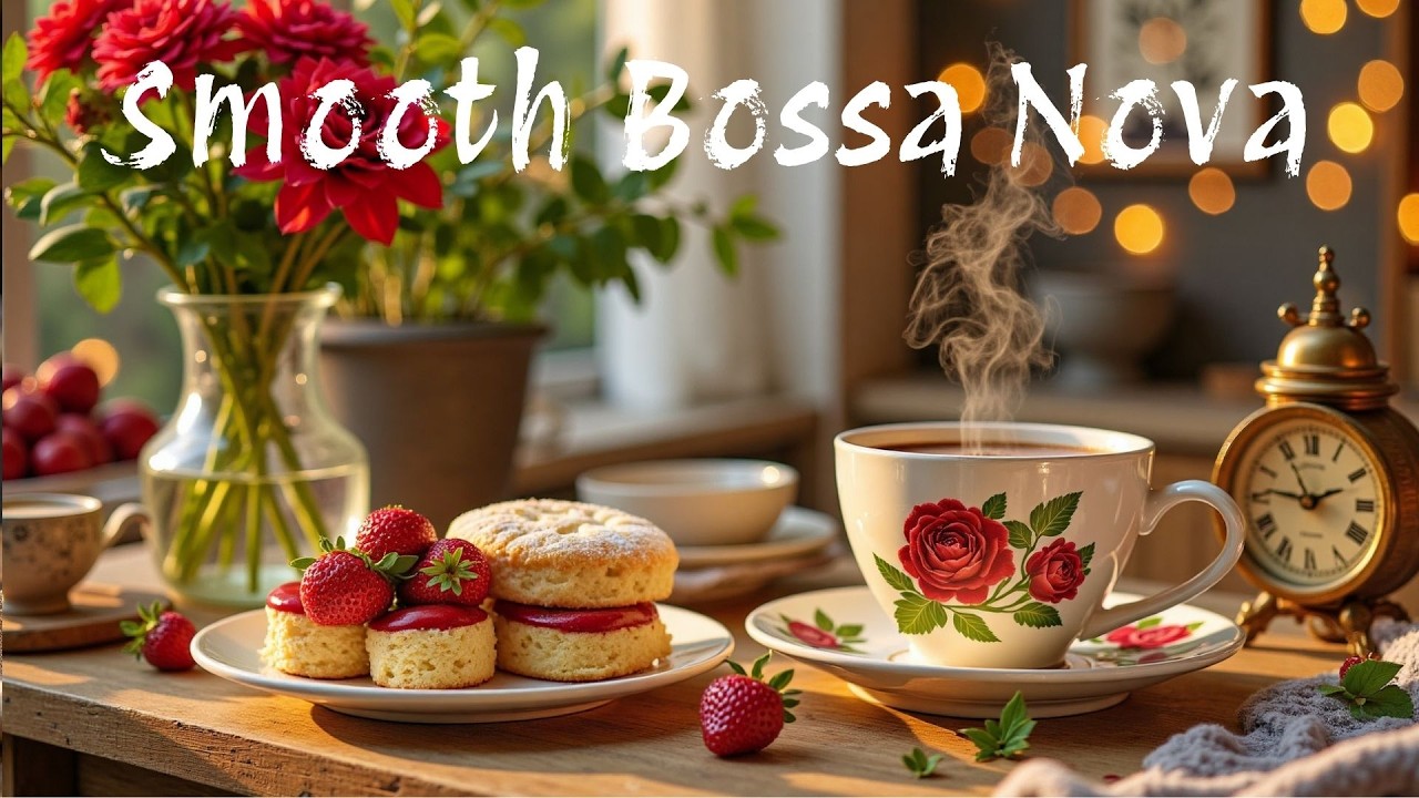 Gentle Spring Coffee ☕ Smooth Bossa Nova Jazz for Clear Focus