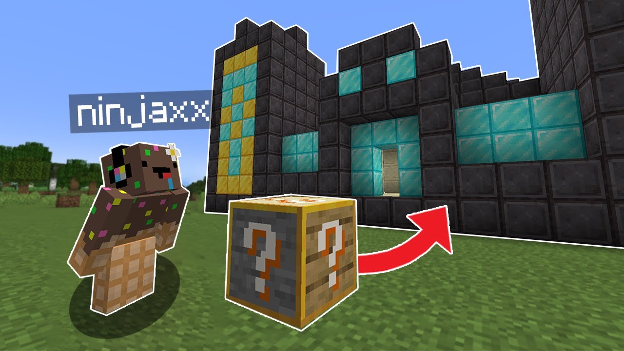 J'ai ajouté des Lucky Blocs Structure sur Minecraft..