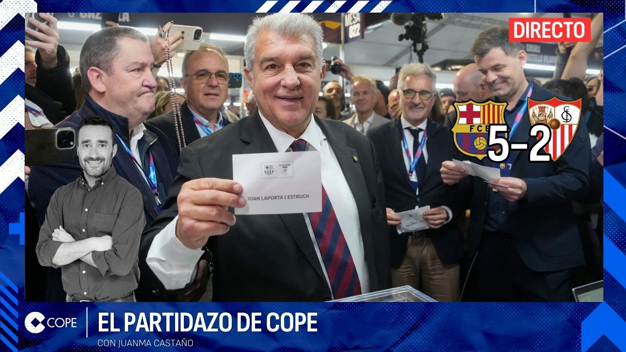 🔴 LAPORTA ARRASA EN LAS ELECCIONES COMO EL BARÇA ANTE EL SEVILLA I El Tertulión, con Juanma Castaño