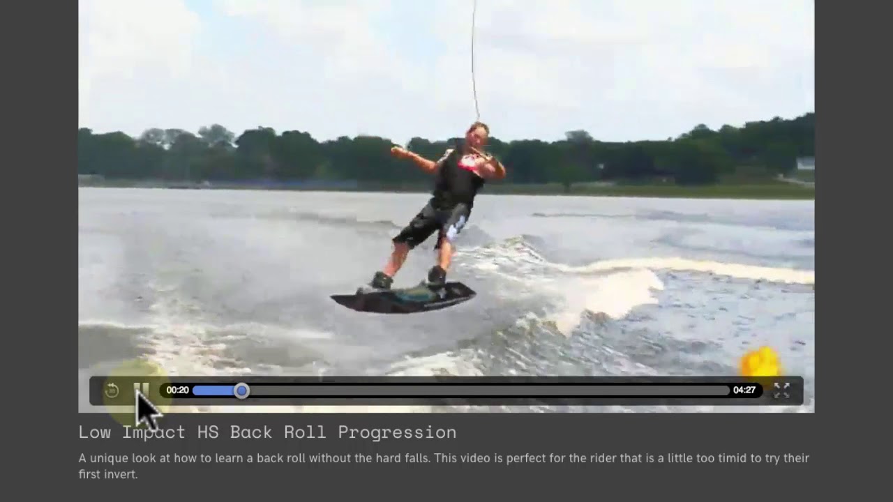 James's progressive heelside back roll - Analysis Reply