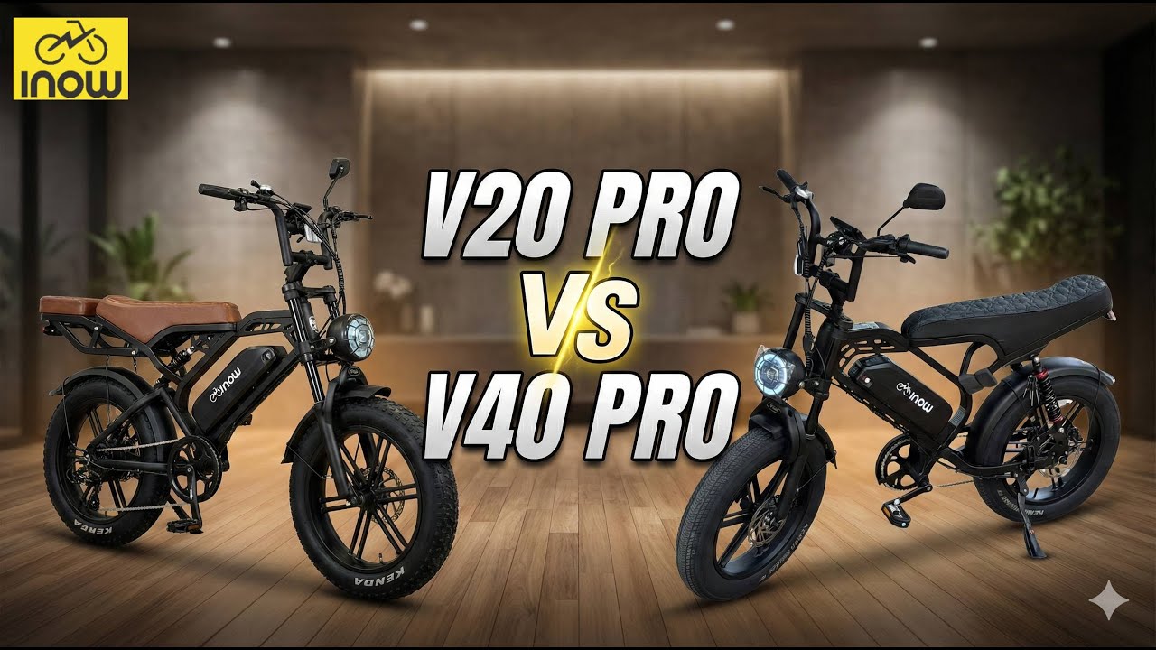 Inow V40 Pro 2026 vs V20 Pro: Qual é a MELHOR bicicleta elétrica hoje?