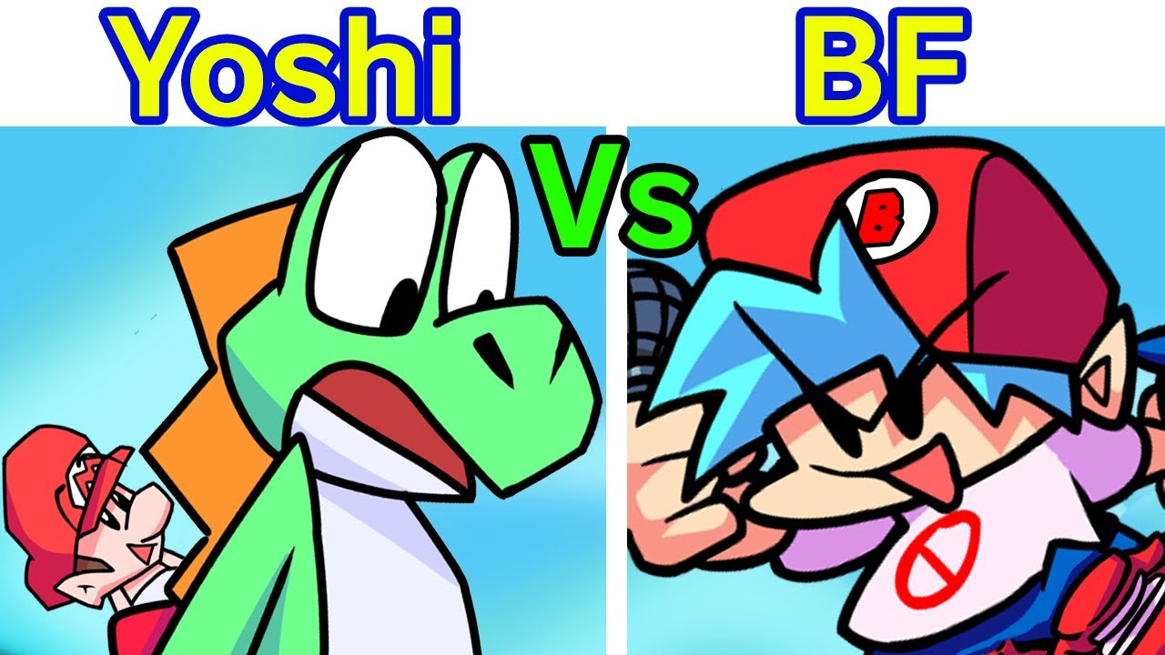 Friday Night Funkin' - VS Yoshi FULL WEEK + Cutscenes (B Mario) (Yoshi's Island) (FNF Mod/Hard)