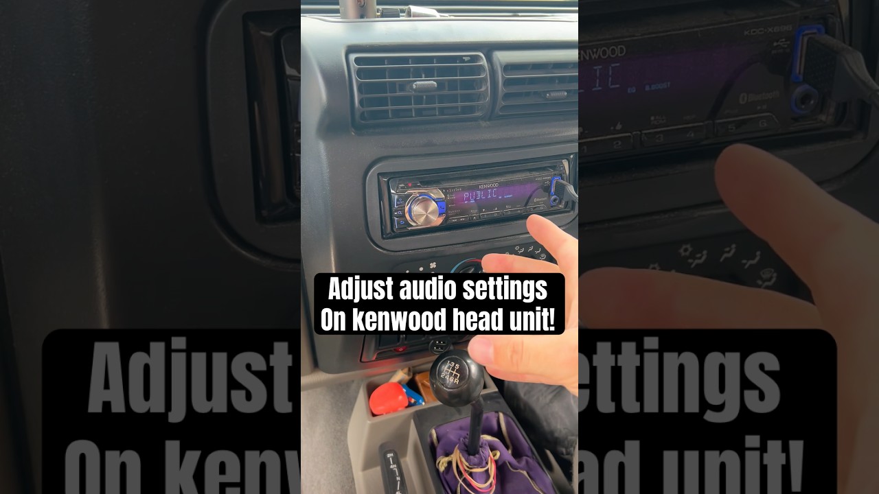 How To Change Your Kenwood Stereo Audio Settings! #kenwood #stereosettings #audio #caraudio
