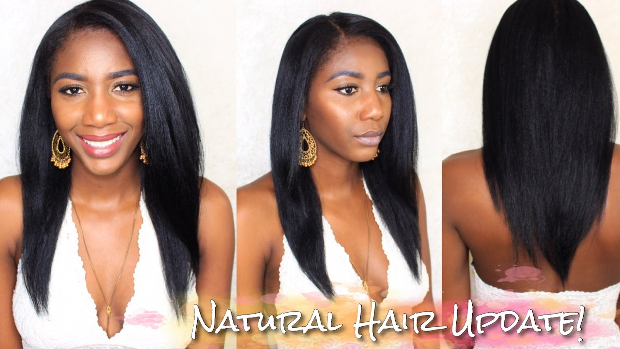 3.5 Years Natural! Straightening & Trimming My Natural Hair & Length Check! | Simply Subrena