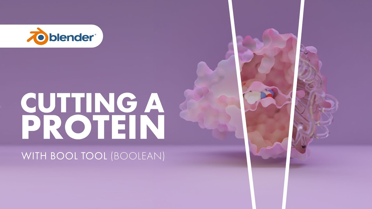 Blender for Scientists: Cutting a protein surface with bool tool