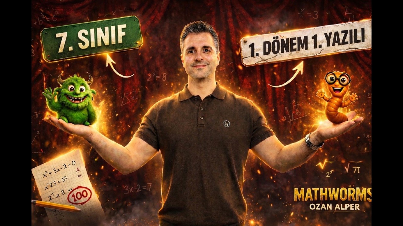 7. Sınıf Matematik 1. Dönem 1. Yazılı l Ozan Alper ile Matematik