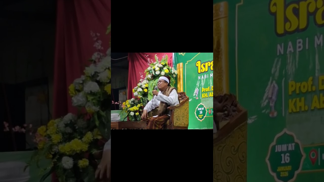 Pengajian isra' mi'raj bersama pengasuh ponpes al hikam kemayoran pada tanggal 17/01/2026
