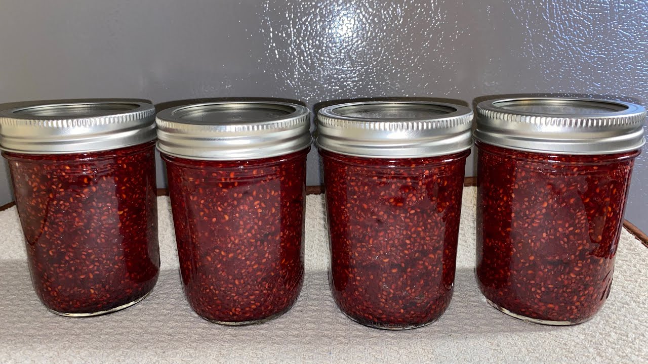 Canning Sugar Free Chia Jams - Raspberry, BlackBerry, Strawberry, or Blueberry