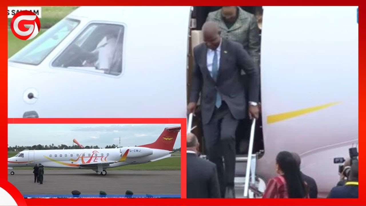 🔴#Live: NDEGE ILIYOMBEBA RAIS wa MSUMBIJI ILIVYOTUA AIRPORT DAR - CHINI ya ULINZI MKALI...