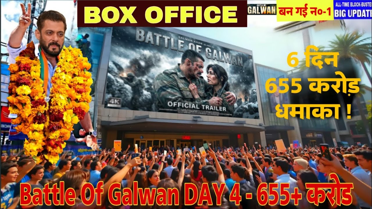 Battle of Galwan Day 6 Box Office Update | Salman Khan Film Creates Historic ₹655 Cr Storm 🔥