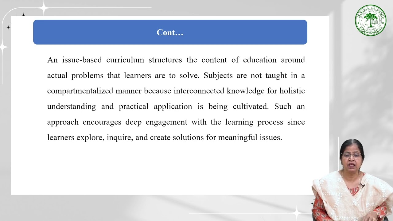 Problem-Centered Curriculum