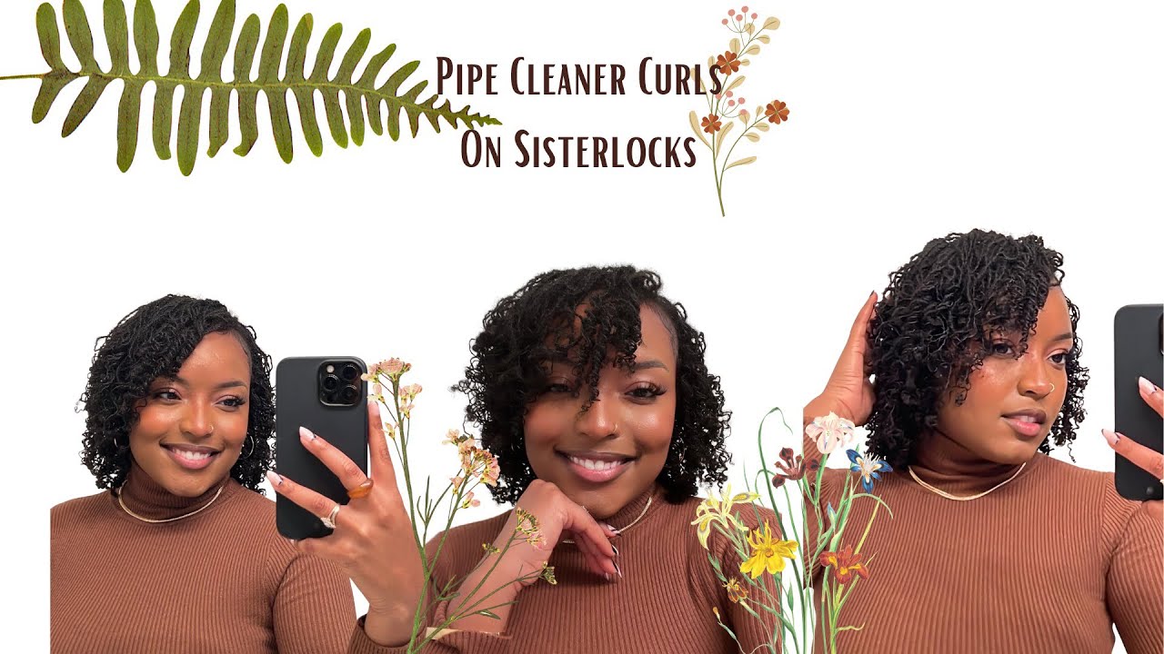 Pipe cleaner Curls on Sisterlocks