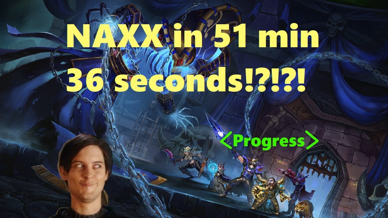 [Current] Insane Naxx speedrun world record by Progress! Fire Warlock PoV!