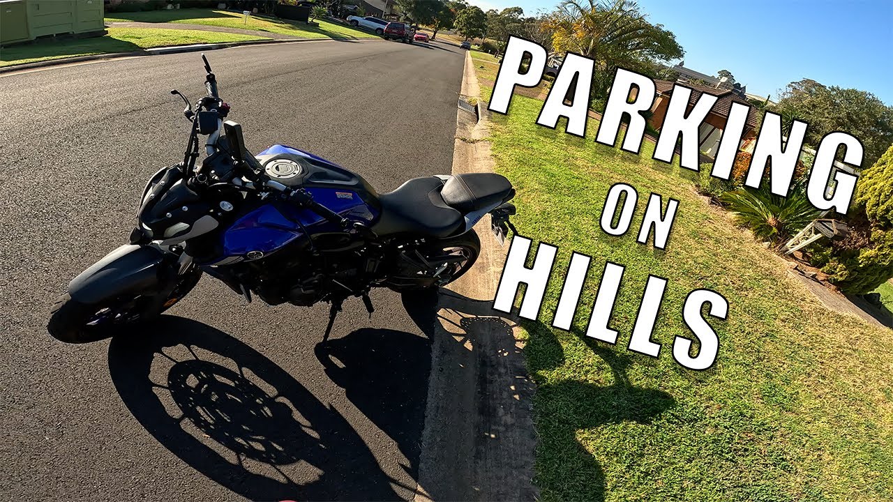 How To Park A Motorcycle on a Hill